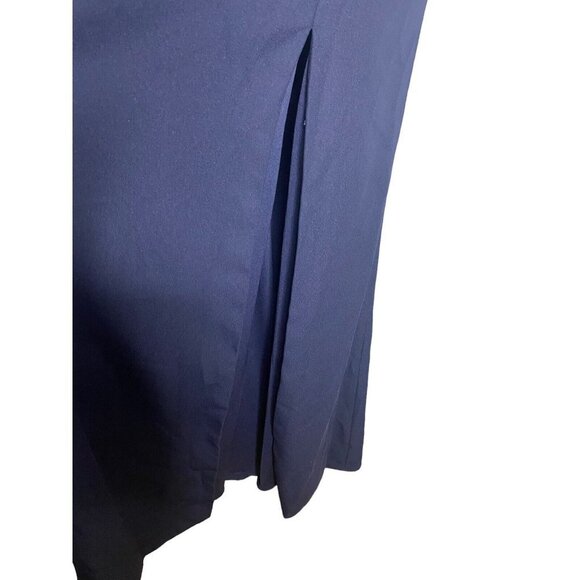 After‎ Six One-shoulder Draped Cowl-neck Maxi Dress In Midnight Navy Size 8 - Picture 5 of 11